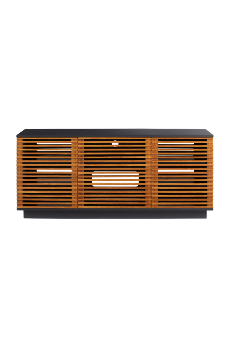 Bamboo 3-Door Media Center | Greenington Rowan | Woodfurniture.com