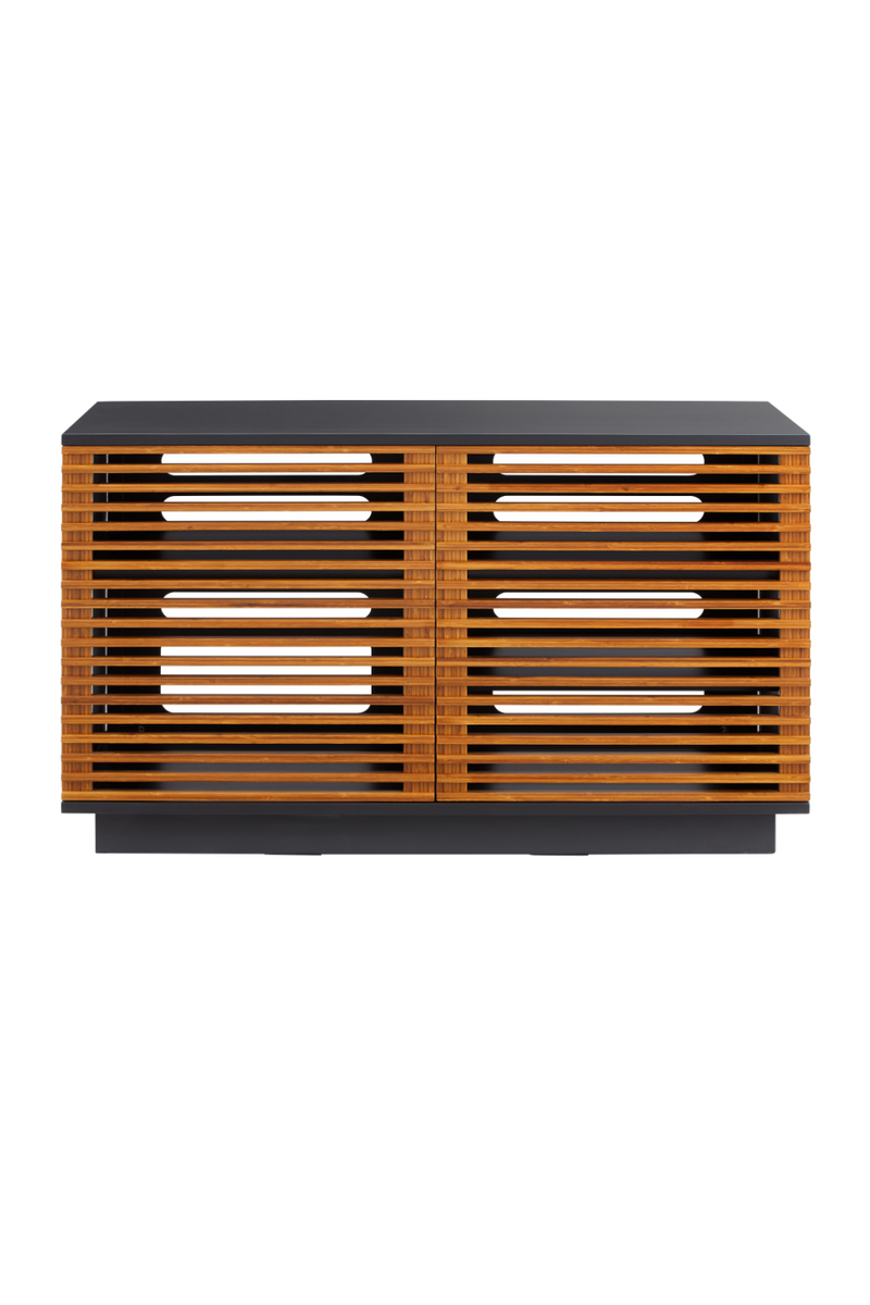 Bamboo 3-Door Media Center | Greenington Rowan | Woodfurniture.com