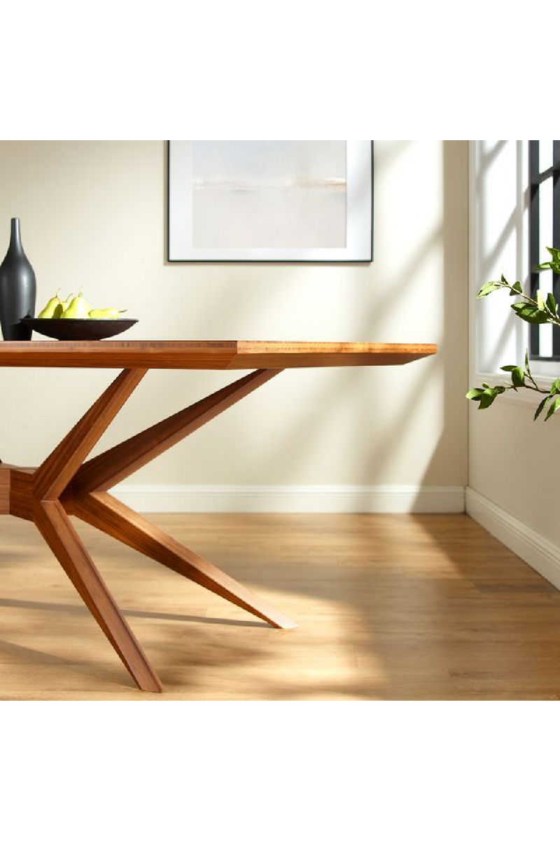 Beveled Bamboo Dining Table | Greenington Sonoma | Woodfurniture.com