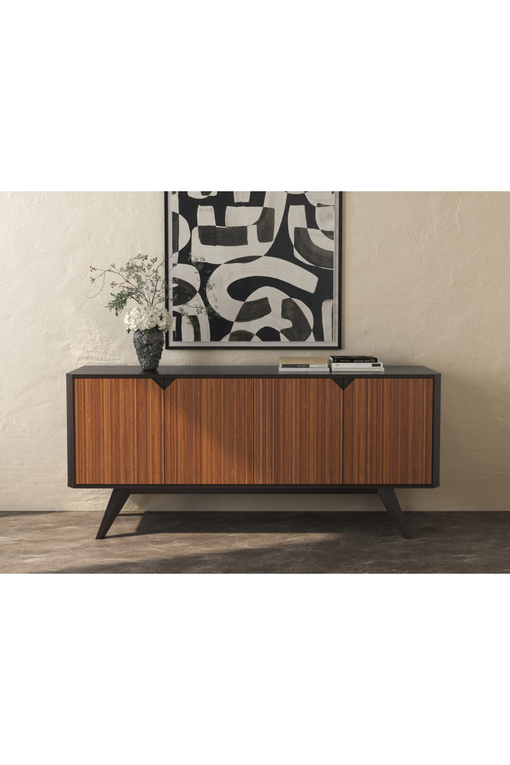 Amber Bamboo 4-Door Sideboard | Greenington Sonoma | Woodfurniture.com