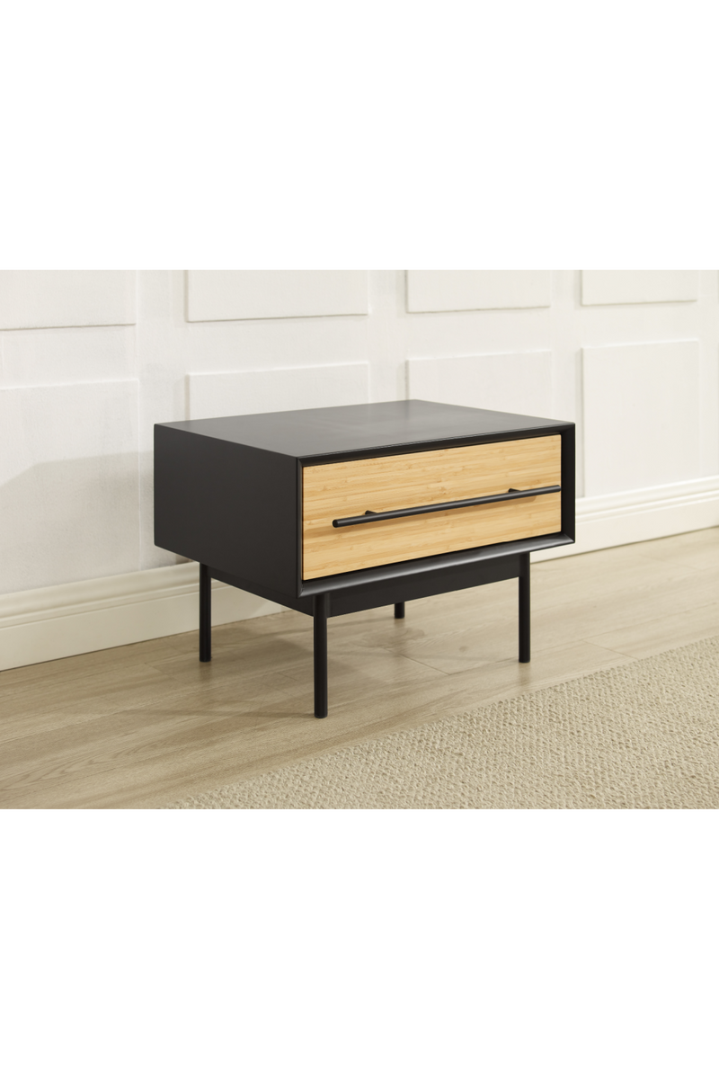 Black-Framed Bamboo Nightstand | Greenington Santa Cruz | Woodfurniture.com