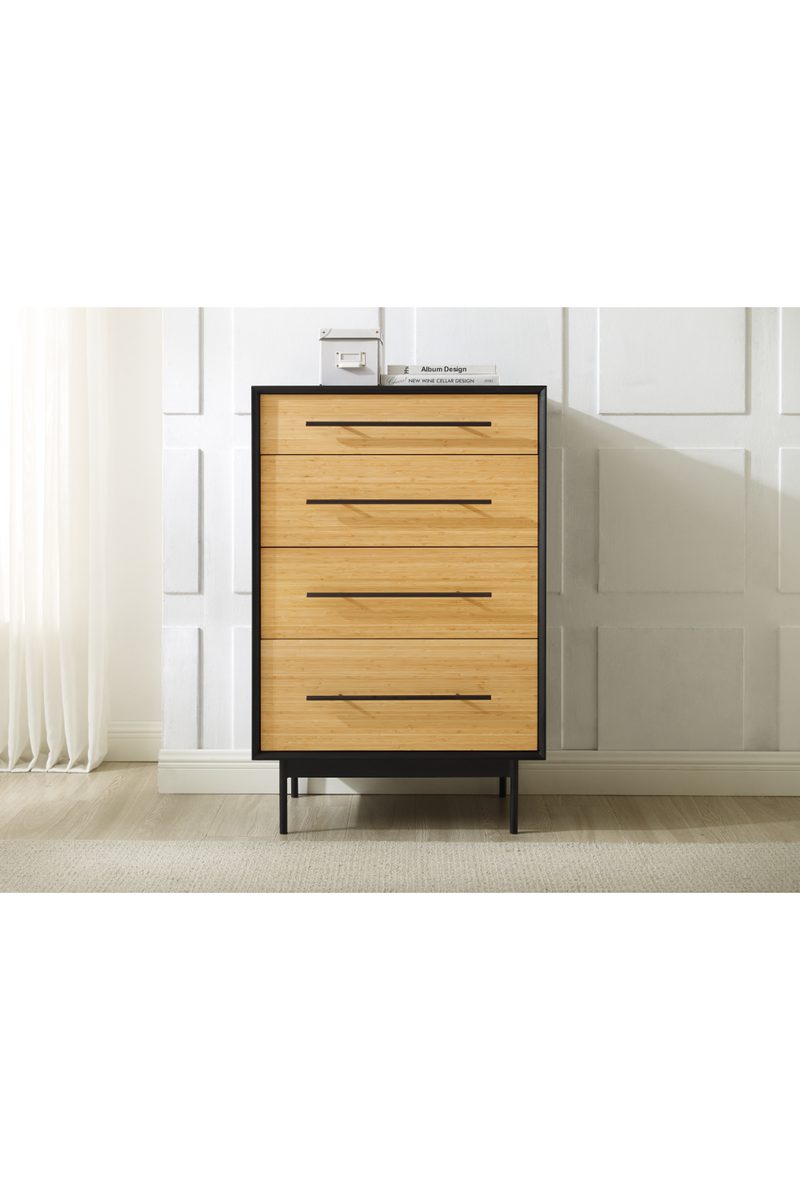 Black Framed Drawer Chest | Greenington Santa Cruz | Woodfurniture.com