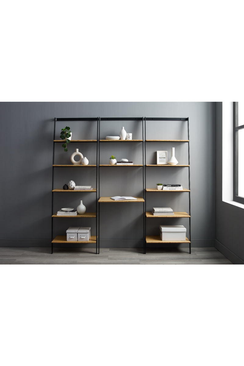 Bamboo Industrial Leaning Shelf | Greenington Santa Cruz | Woodfurniture.com