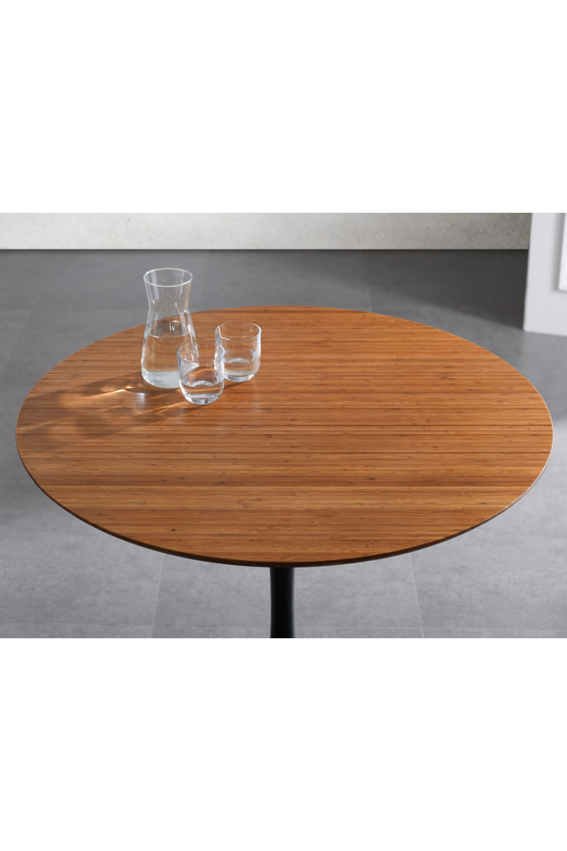 Pedestal Bamboo Dining Table | Greenington Soho | Woodfurniture.com