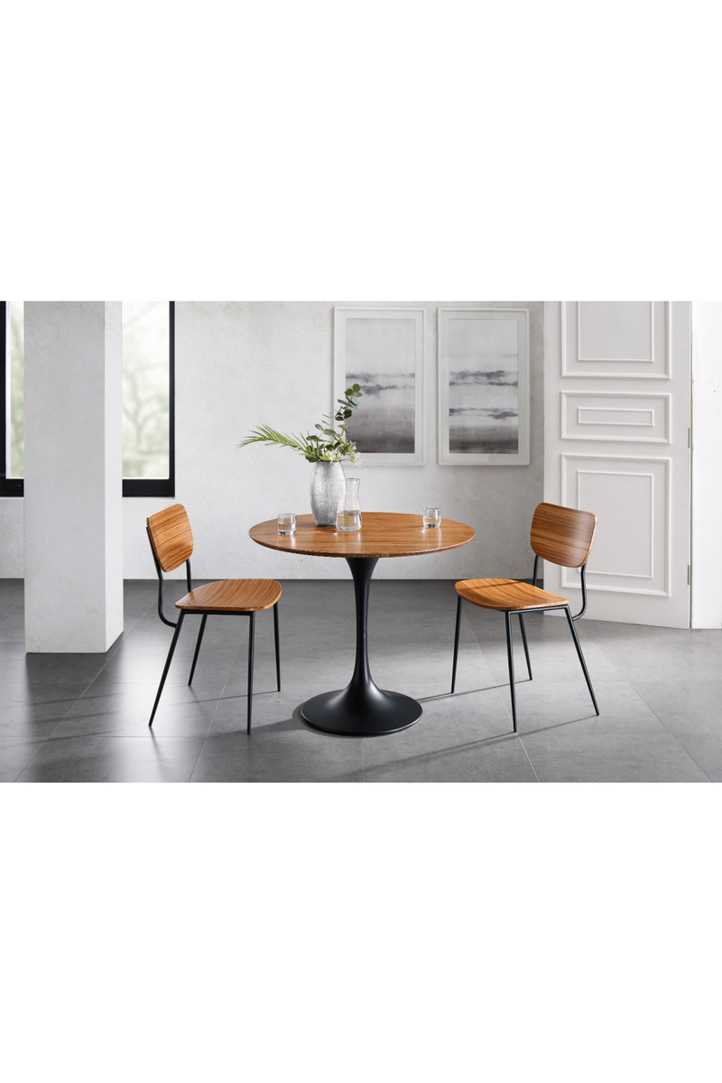 Pedestal Bamboo Dining Table | Greenington Soho | Woodfurniture.com