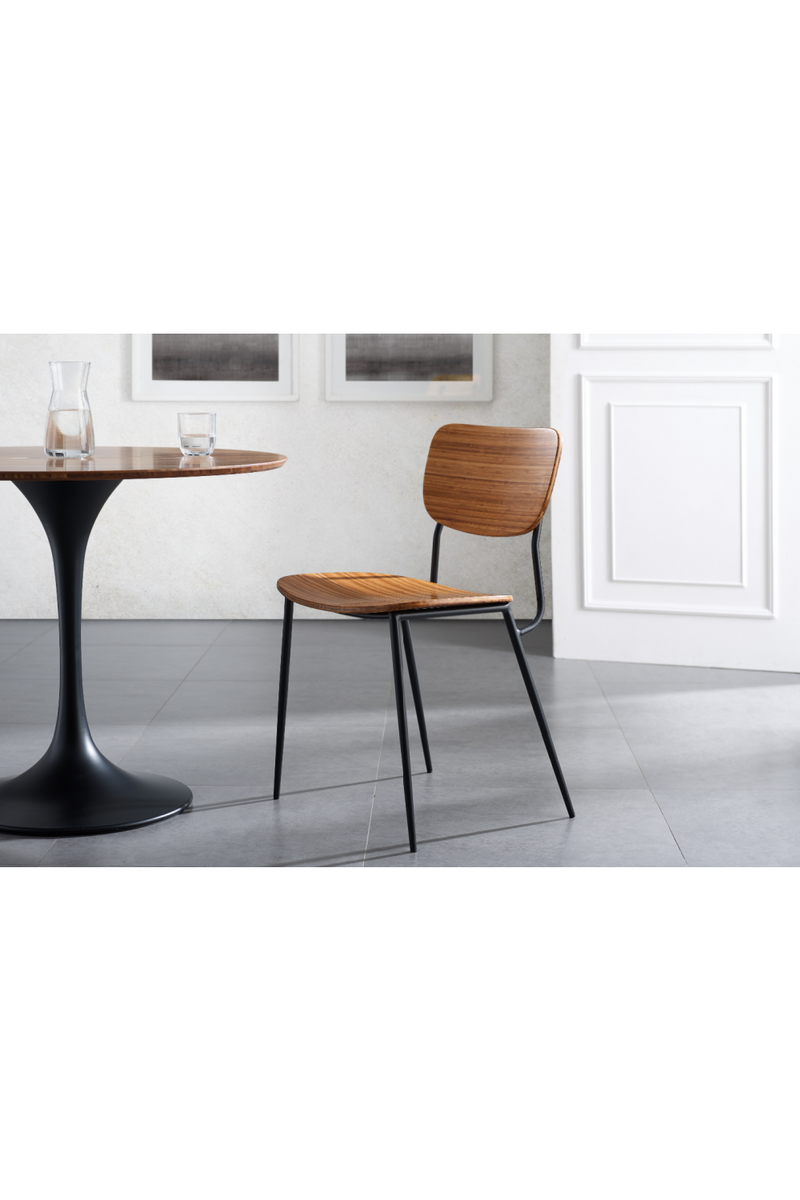 Pedestal Bamboo Dining Table | Greenington Soho | Woodfurniture.com