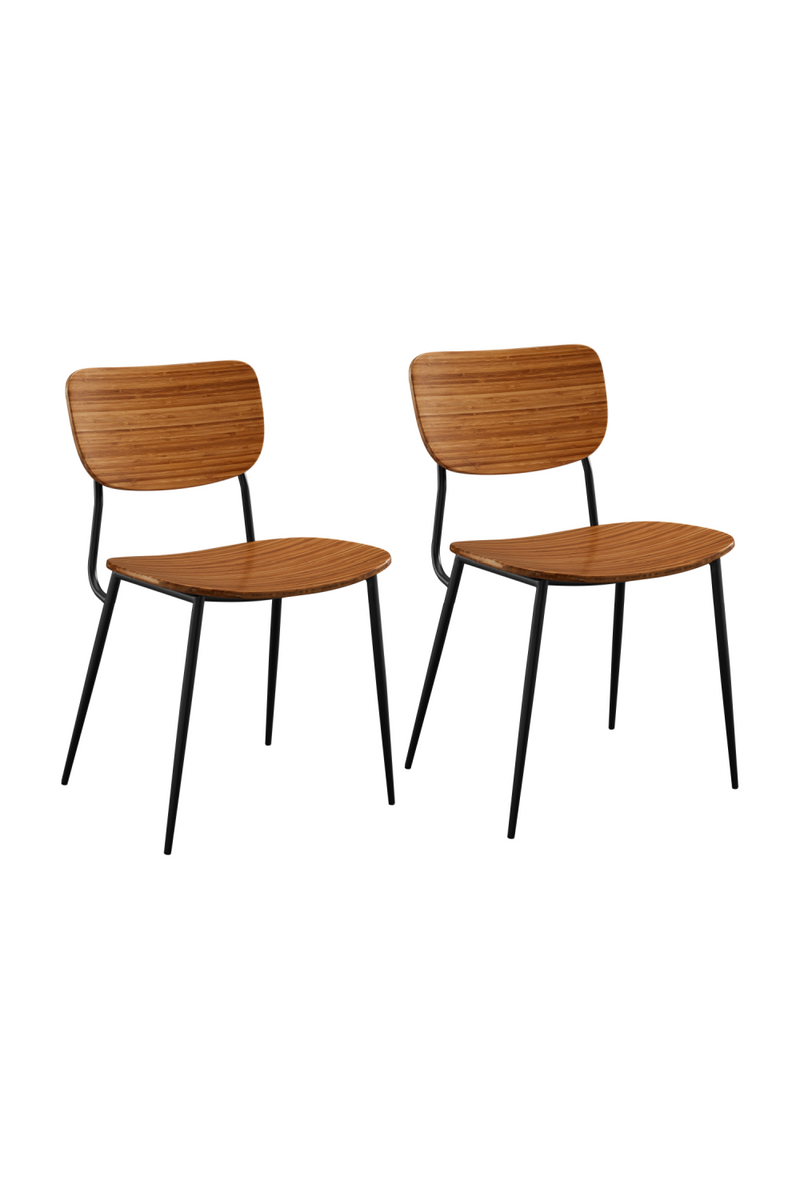 Curved Bamboo Dining Chair (Set of 2)| Greenington Soho | Woodfurniture.com