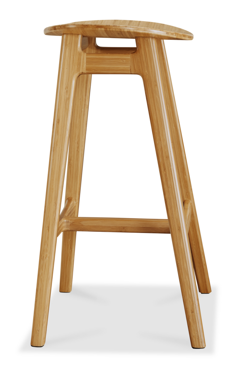 Oval Seat Bamboo Counter Stools (2) | Greenington Skol | Woodfurniture.com