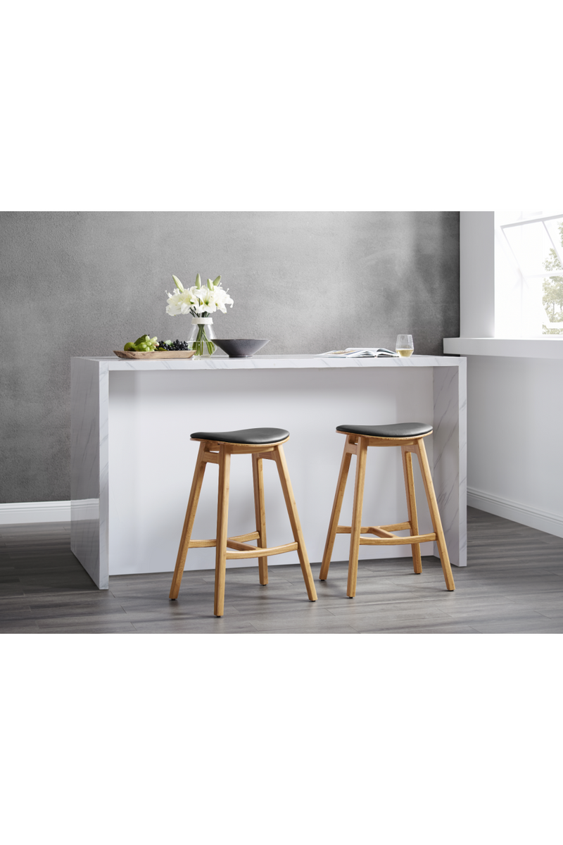 Oval Seat Bamboo Counter Stools (2) | Greenington Skol | Woodfurniture.com