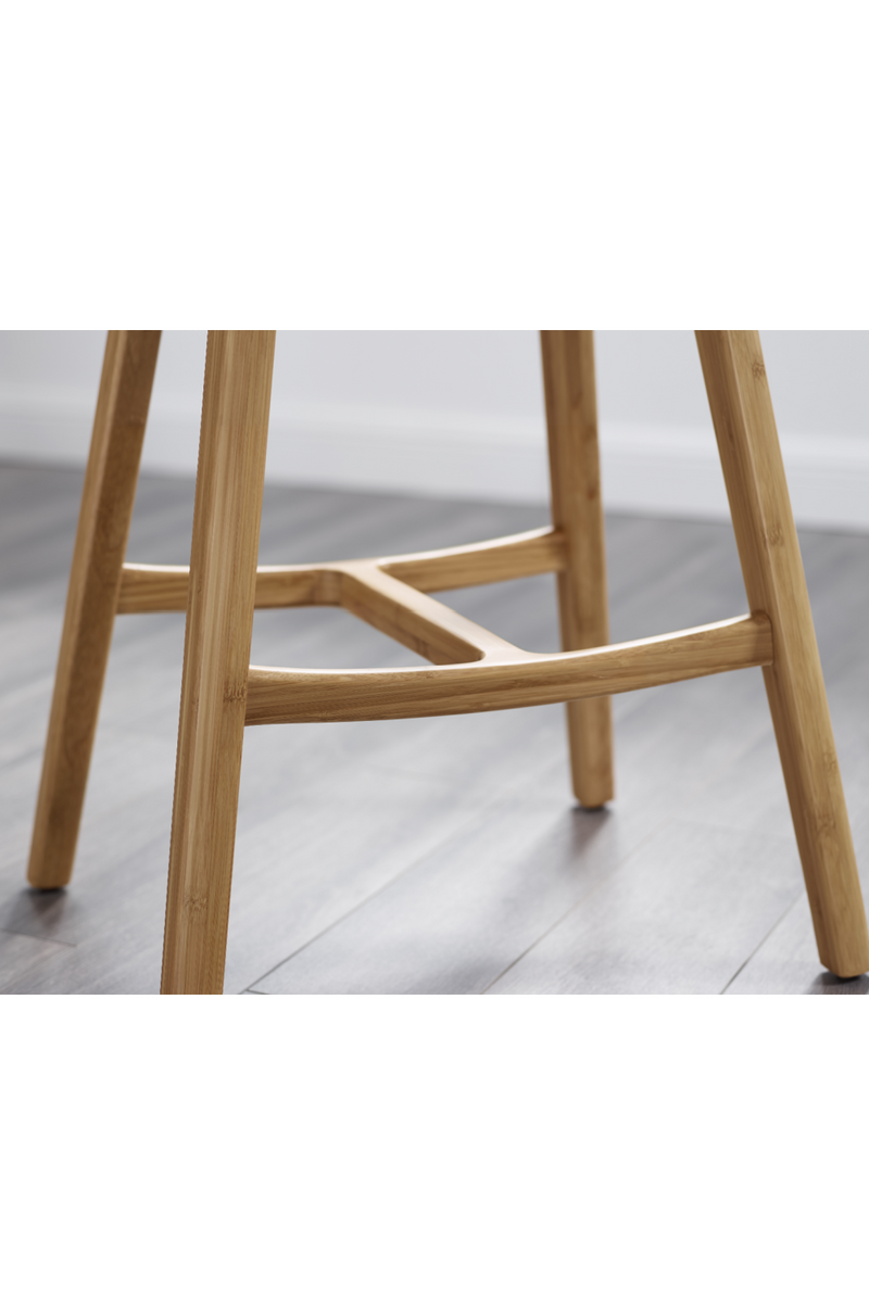 Oval Seat Bamboo Counter Stools (2) | Greenington Skol | Woodfurniture.com