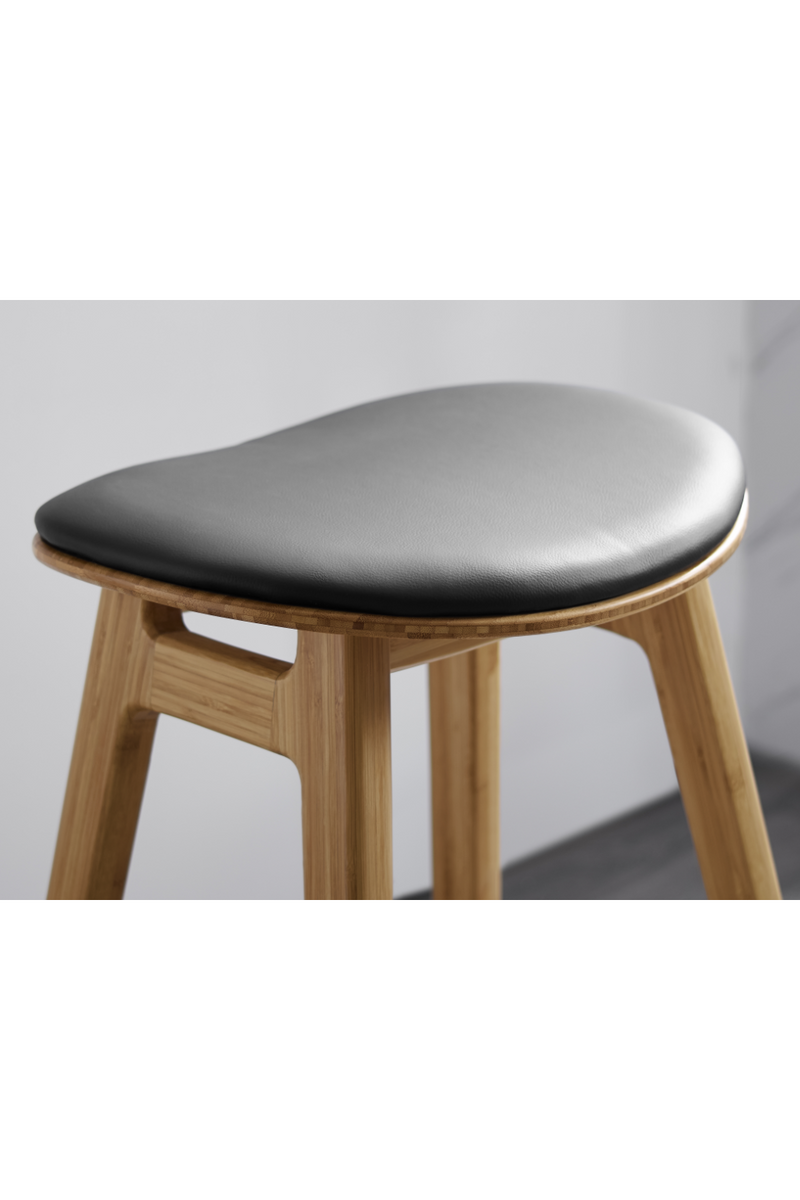 Oval Seat Bamboo Counter Stools (2) | Greenington Skol | Woodfurniture.com