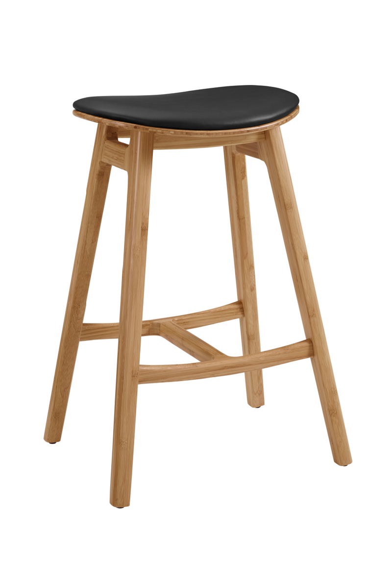 Oval Seat Bamboo Counter Stools (2) | Greenington Skol | Woodfurniture.com