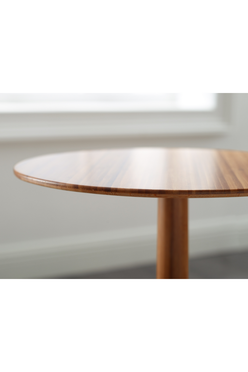 Bamboo Pedestal Side Table | Greenington Sol | Woodfurniture.com