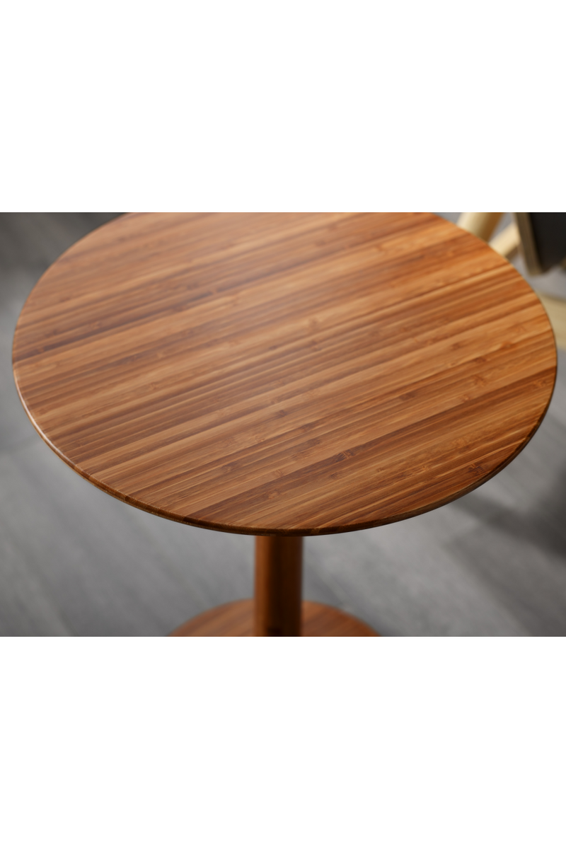 Bamboo Pedestal Side Table | Greenington Sol | Woodfurniture.com