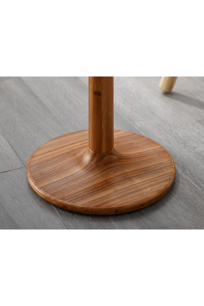 Bamboo Pedestal Side Table | Greenington Sol | Woodfurniture.com