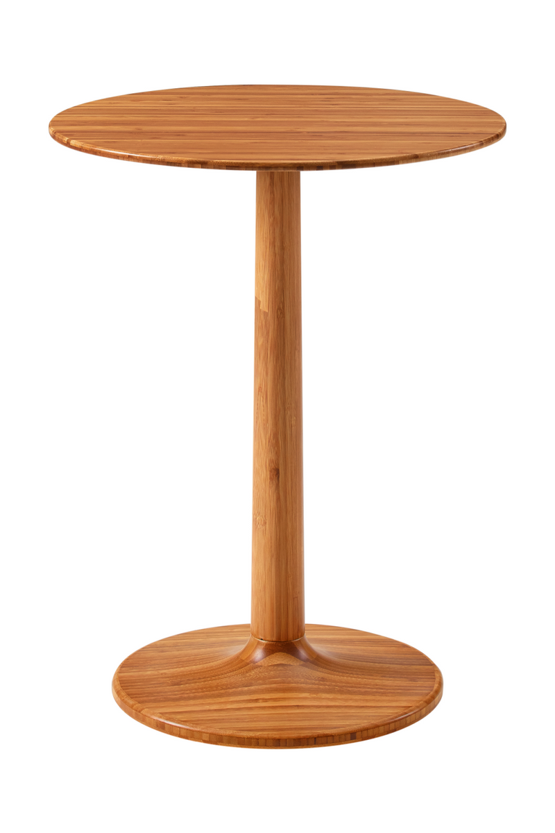 Bamboo Pedestal Side Table | Greenington Sol | Woodfurniture.com