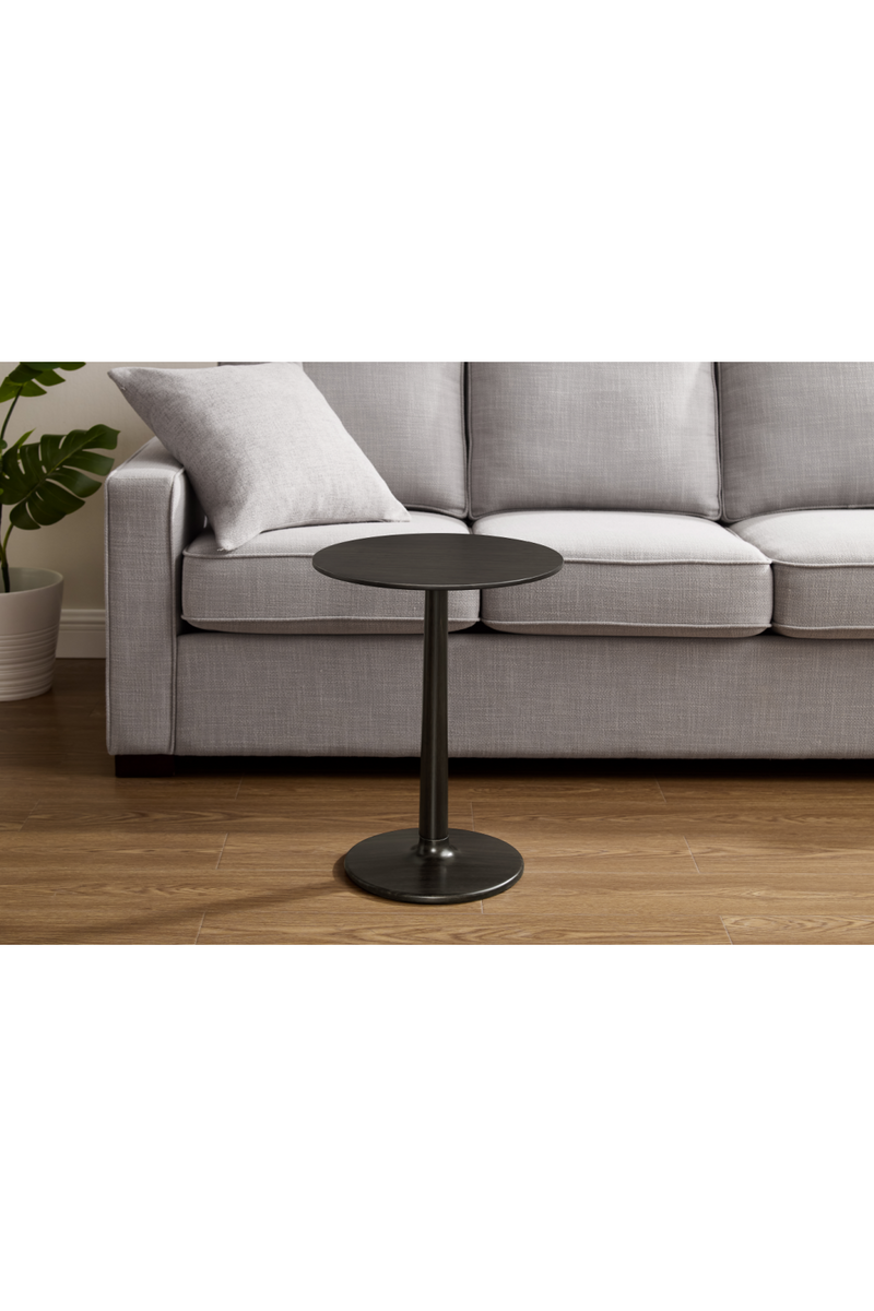 Bamboo Pedestal Side Table | Greenington Sol | Woodfurniture.com