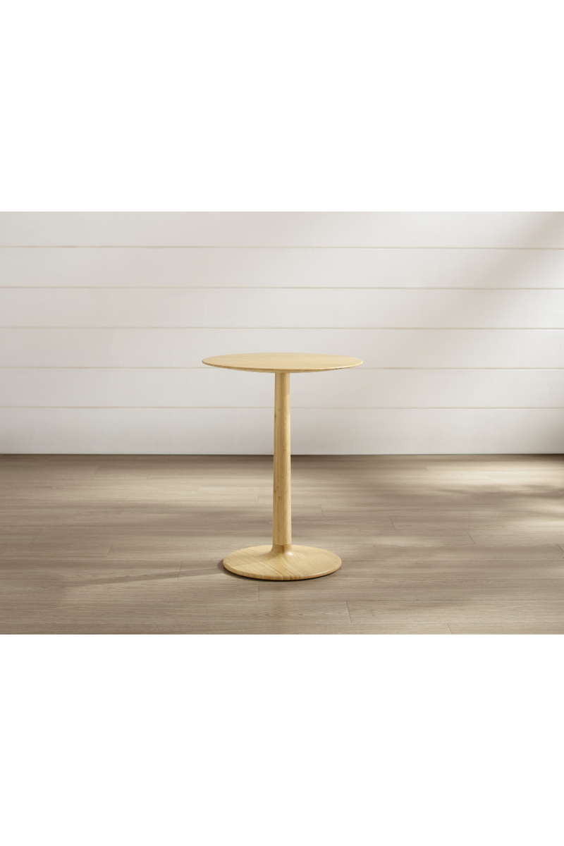 Bamboo Pedestal Side Table | Greenington Sol | Woodfurniture.com