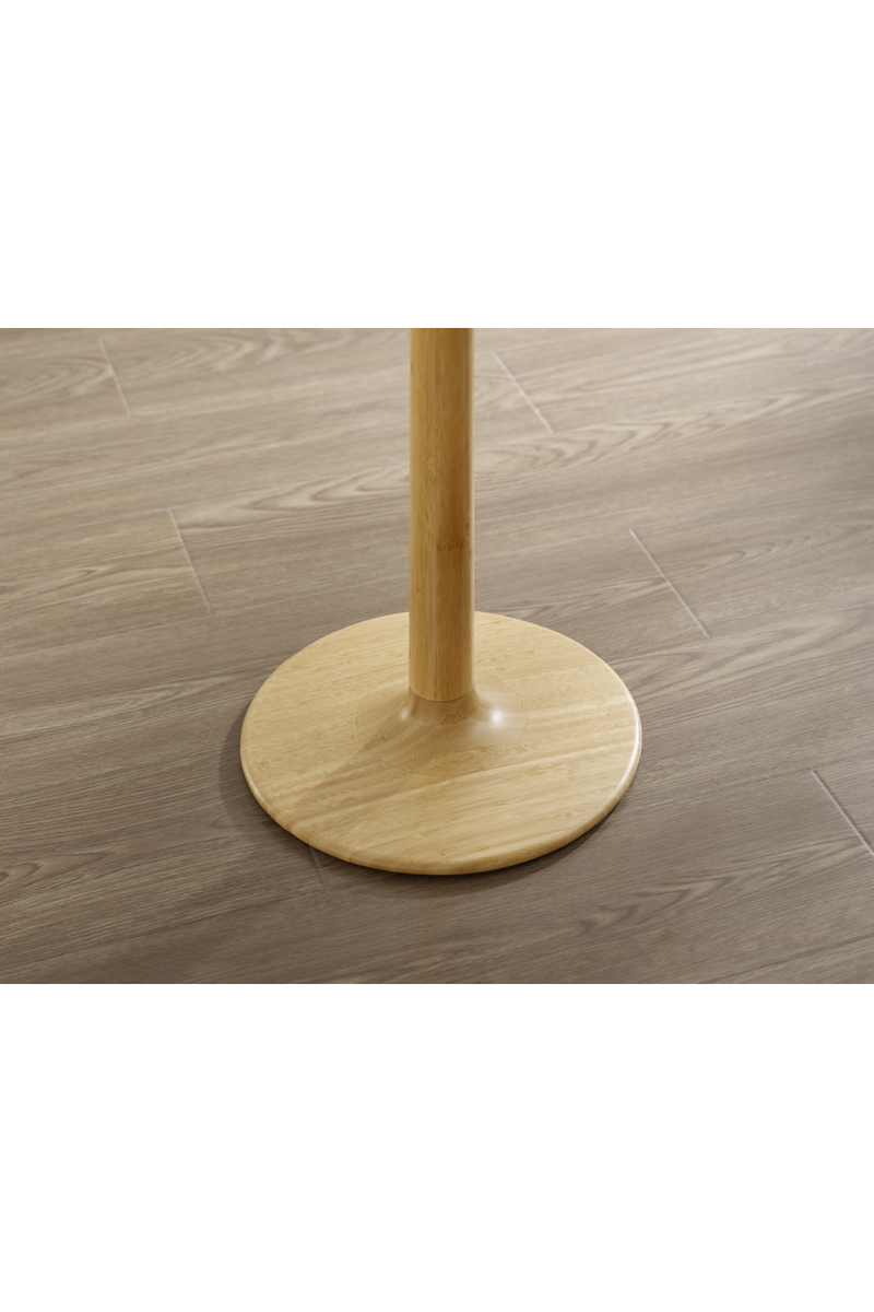 Bamboo Pedestal Side Table | Greenington Sol | Woodfurniture.com