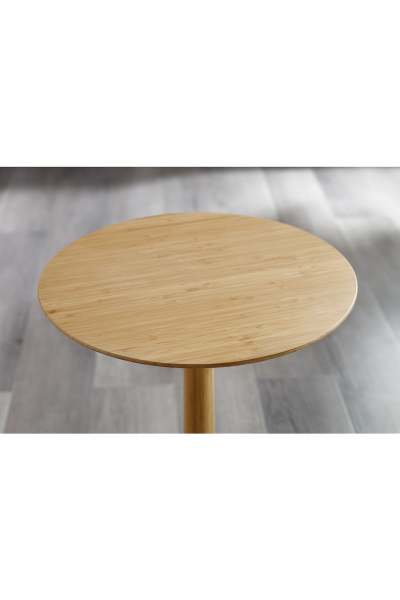 Bamboo Pedestal Side Table | Greenington Sol | Woodfurniture.com