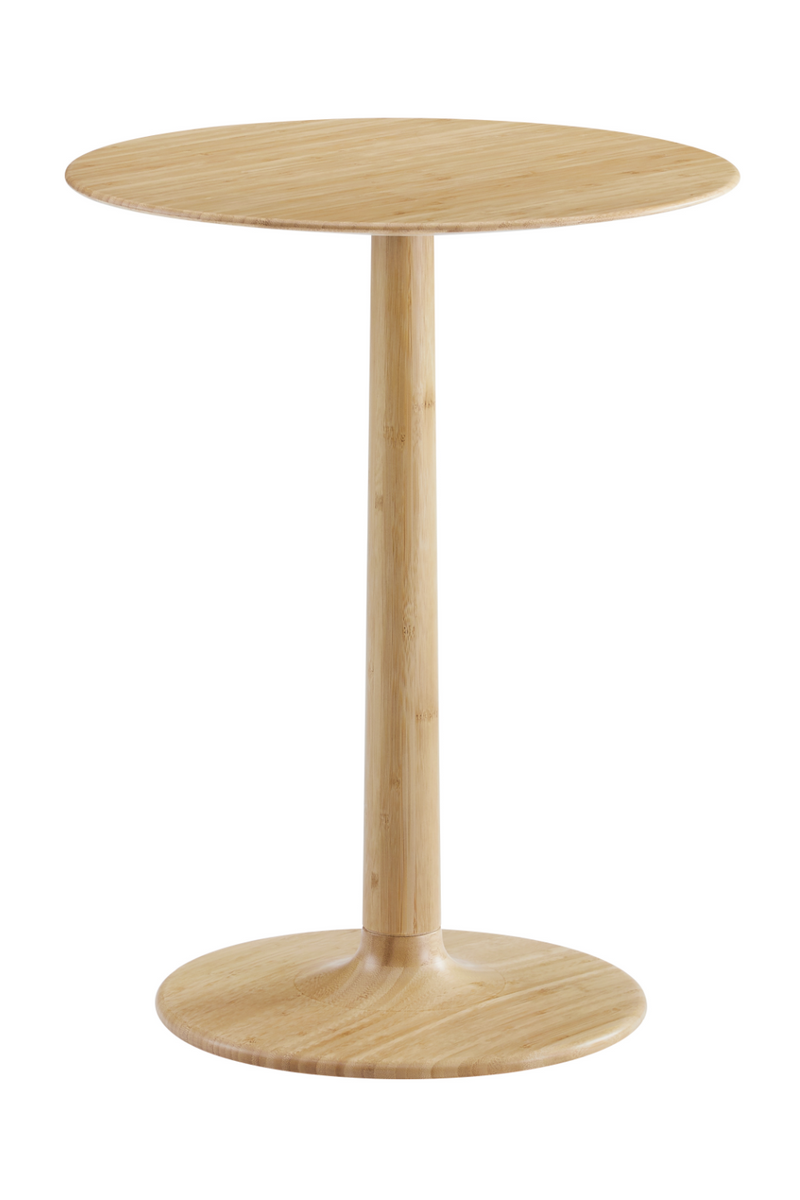 Bamboo Pedestal Side Table | Greenington Sol | Woodfurniture.com