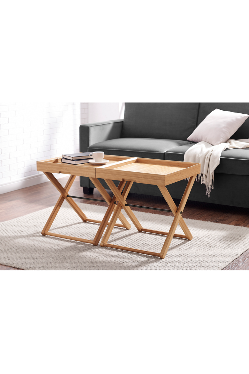 Bamboo Folding Tray Table | Greenington Teline | Woodfurniture.com