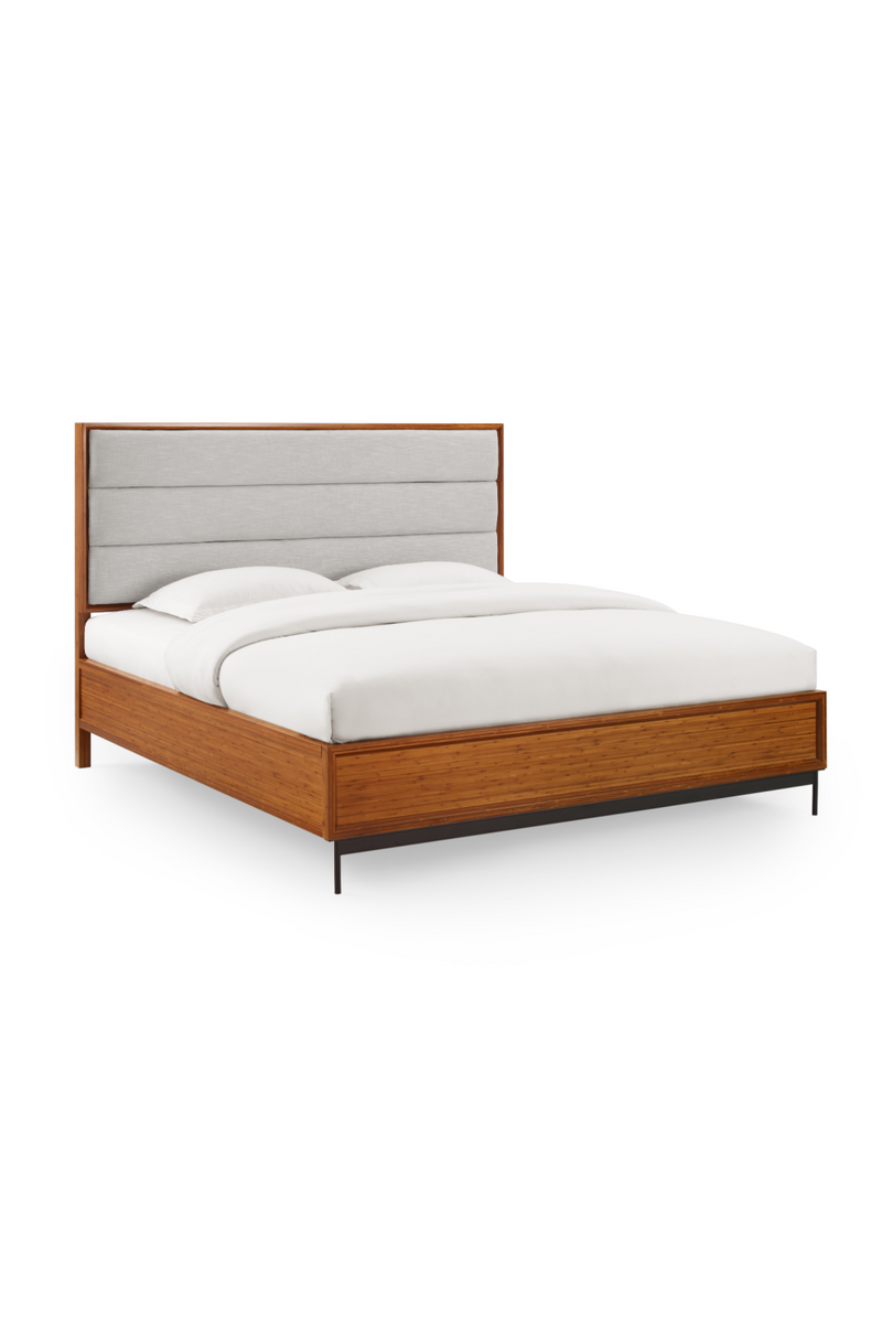 Bamboo Upholstered Platform Bed | Greenington Taylor | Woodfurniture.com