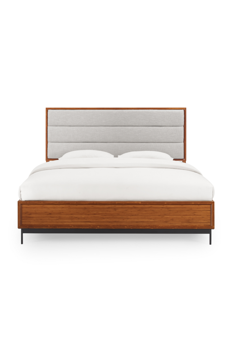 Bamboo Upholstered Platform Bed | Greenington Taylor | Woodfurniture.com