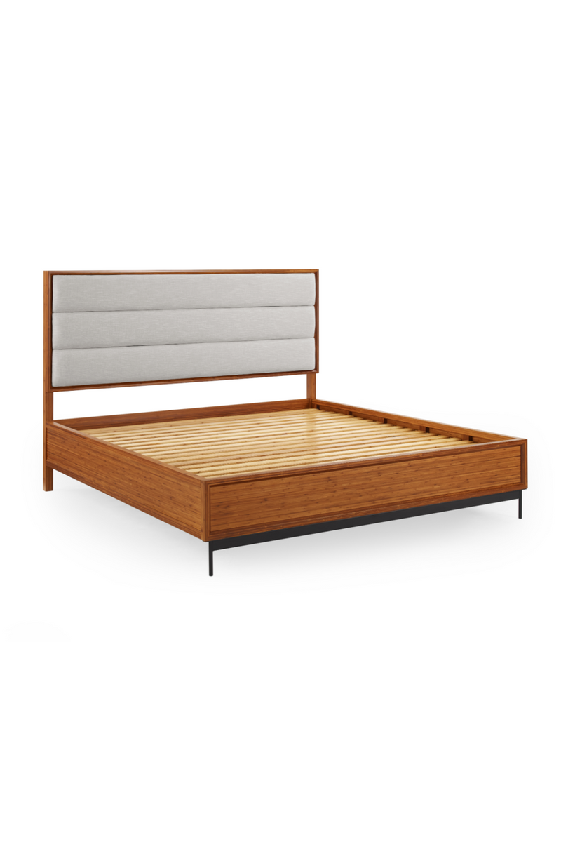 Bamboo Upholstered Platform Bed | Greenington Taylor | Woodfurniture.com