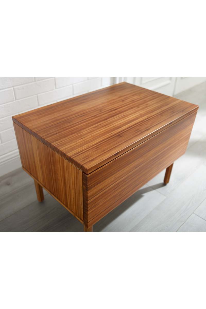 Minimalist Bamboo 1-Drawer Nightstand | Greenington Ventura | Woodfurniture.com