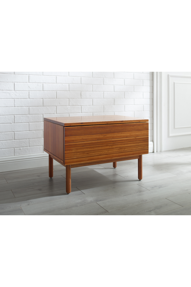 Minimalist Bamboo 1-Drawer Nightstand | Greenington Ventura | Woodfurniture.com