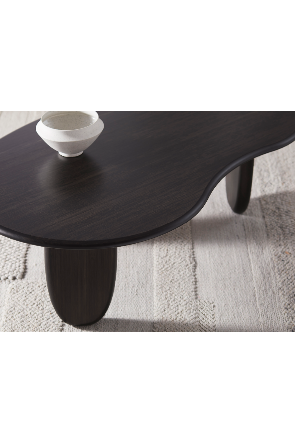 Organic-Shaped Bamboo Coffee Table | Greenington Zephyr | Woodfurniture.com