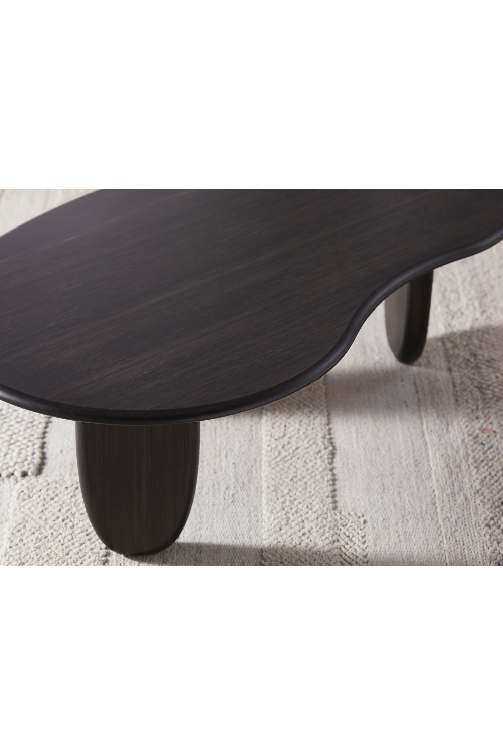 Organic-Shaped Bamboo Coffee Table | Greenington Zephyr | Woodfurniture.com