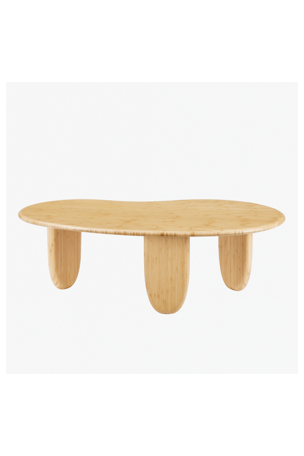 Organic-Shaped Bamboo Coffee Table | Greenington Zephyr | Woodfurniture.com