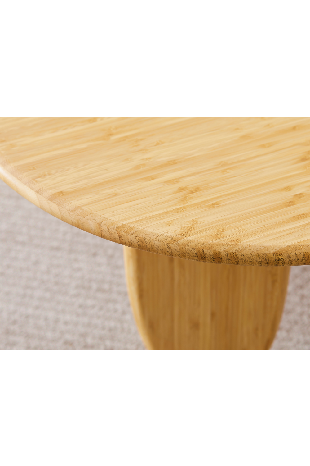 Organic-Shaped Bamboo Coffee Table | Greenington Zephyr | Woodfurniture.com