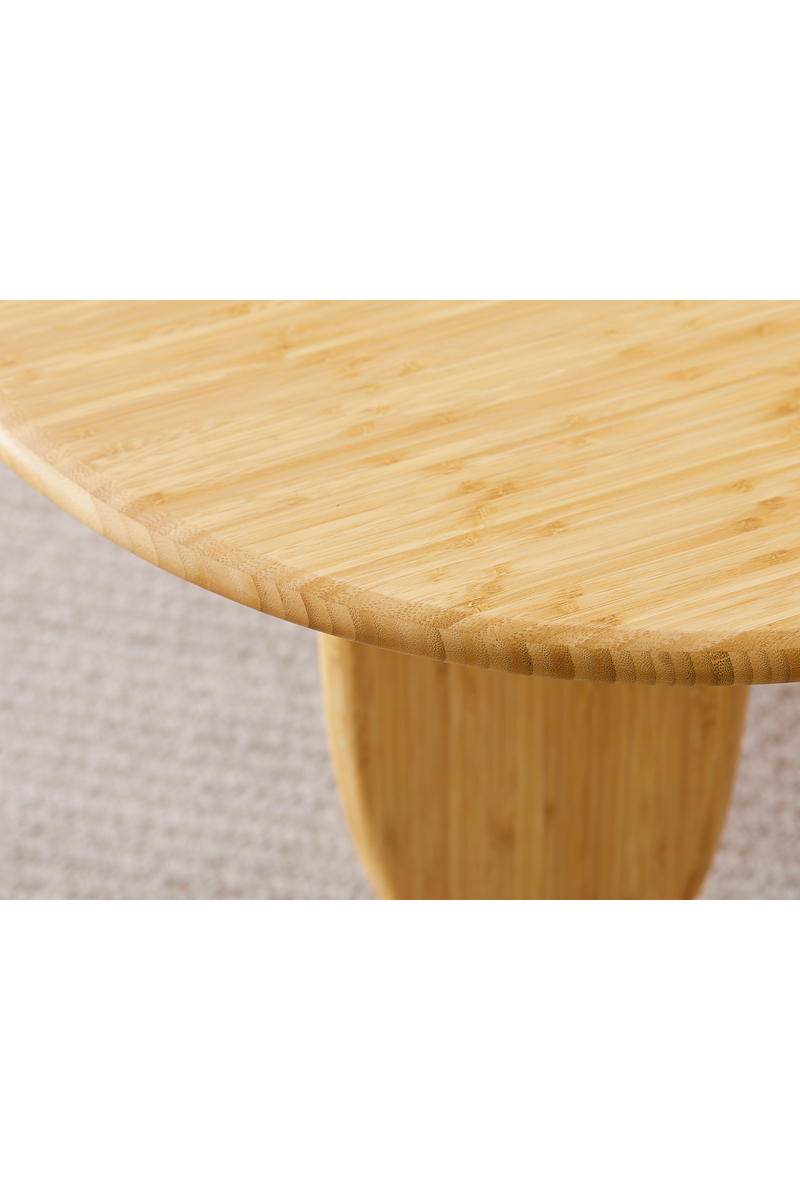 Organic-Shaped Bamboo Coffee Table | Greenington Zephyr | Woodfurniture.com