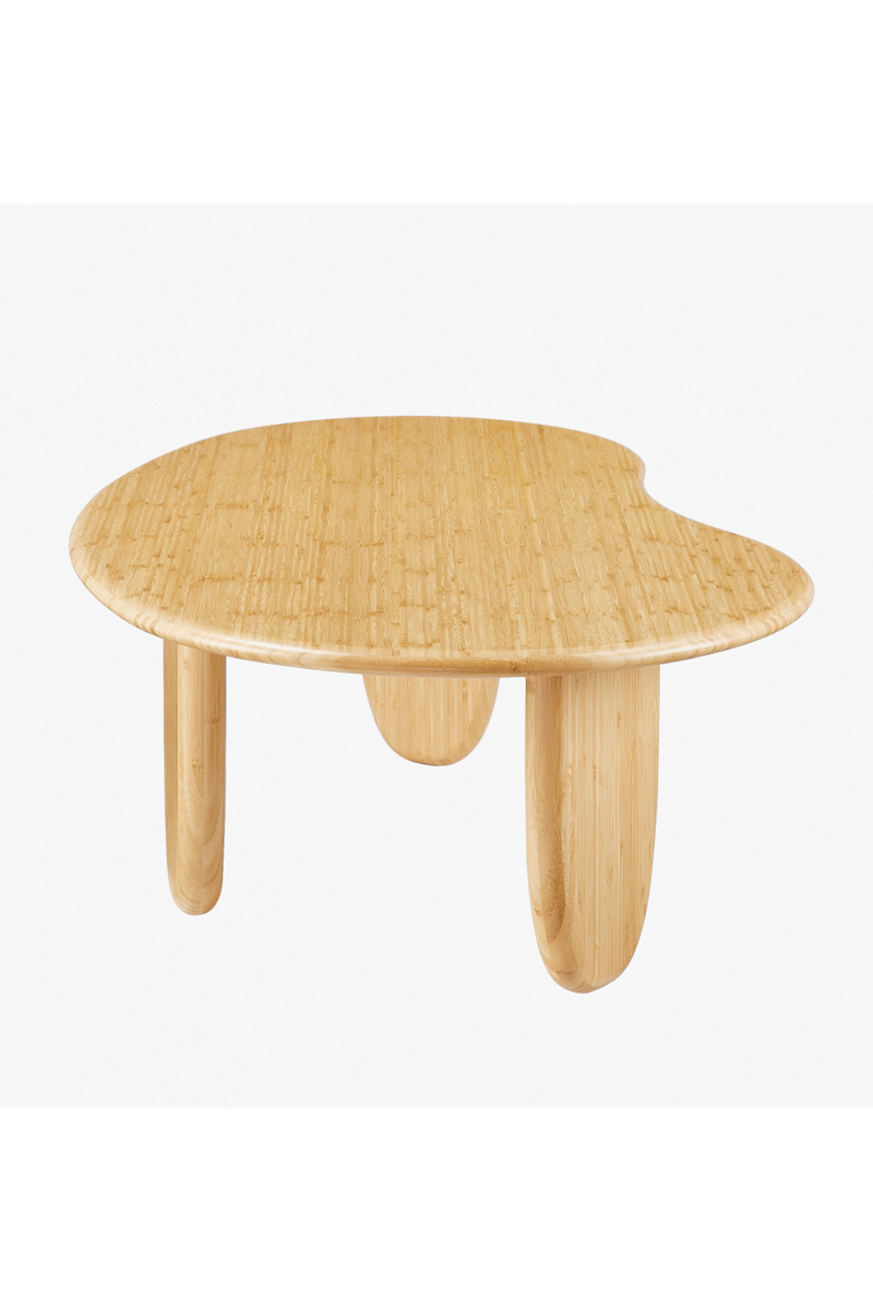 Organic-Shaped Bamboo Coffee Table | Greenington Zephyr | Woodfurniture.com