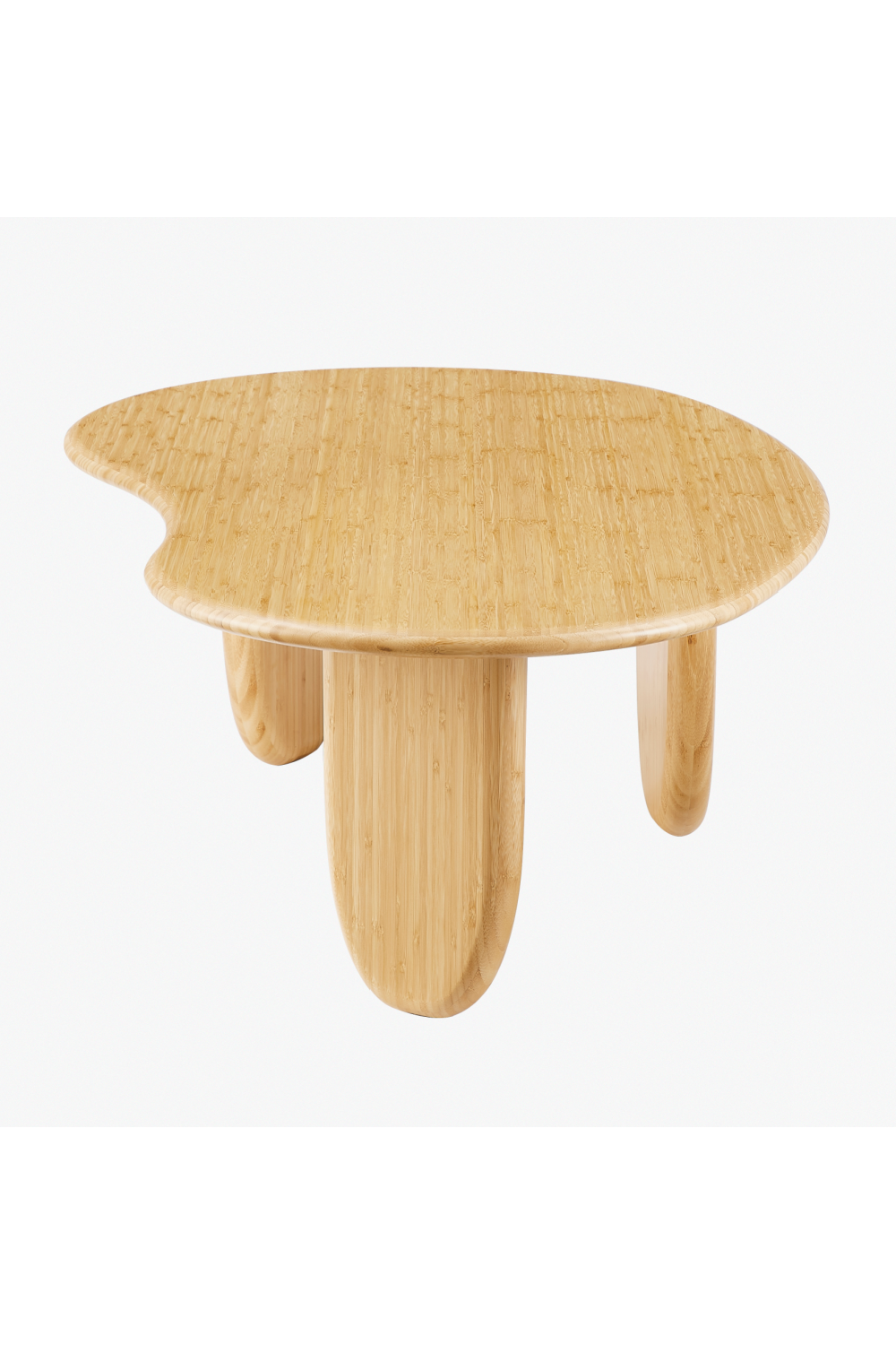 Organic-Shaped Bamboo Coffee Table | Greenington Zephyr | Woodfurniture.com