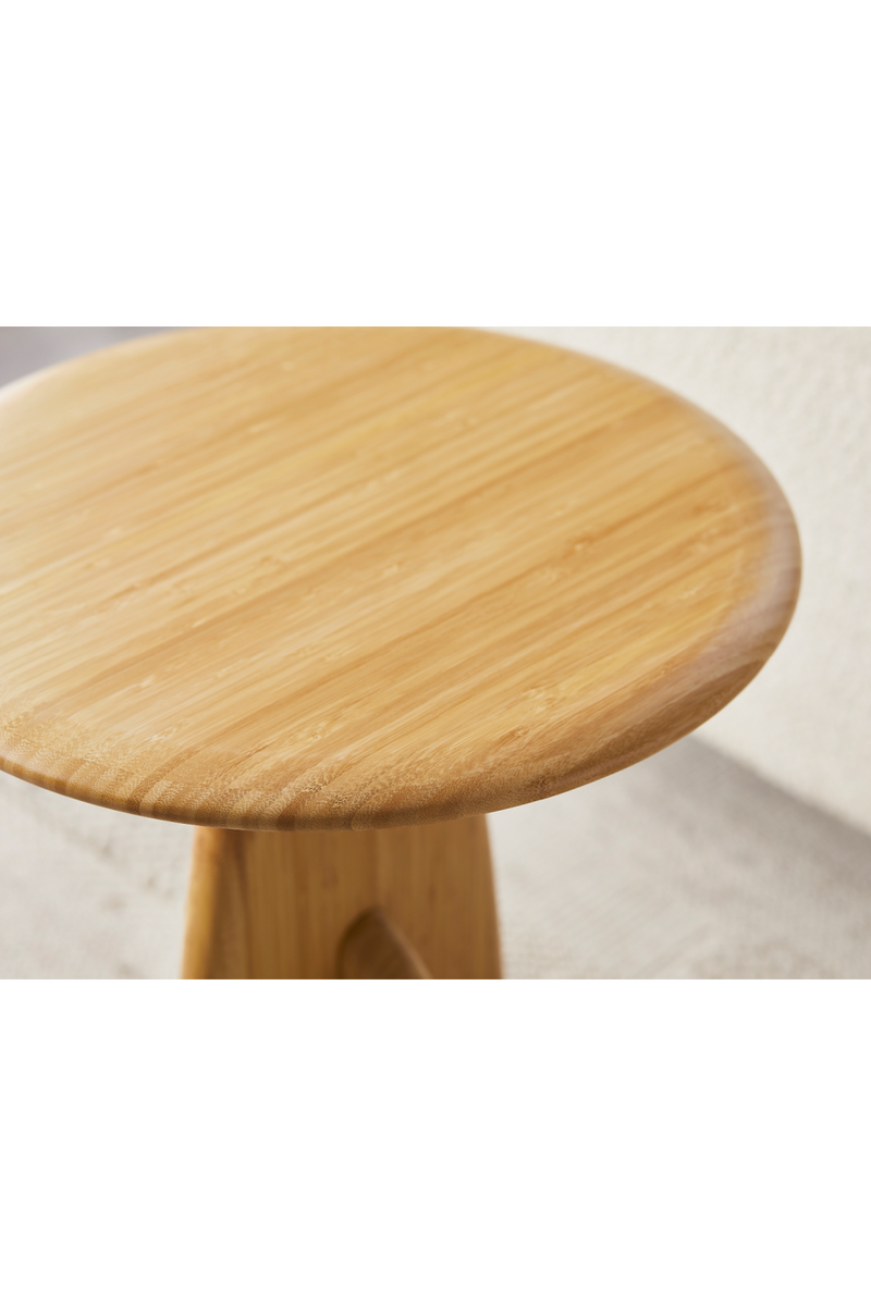 Round Bamboo Side Table | Greenington Zephyr | Woodfurniture.com