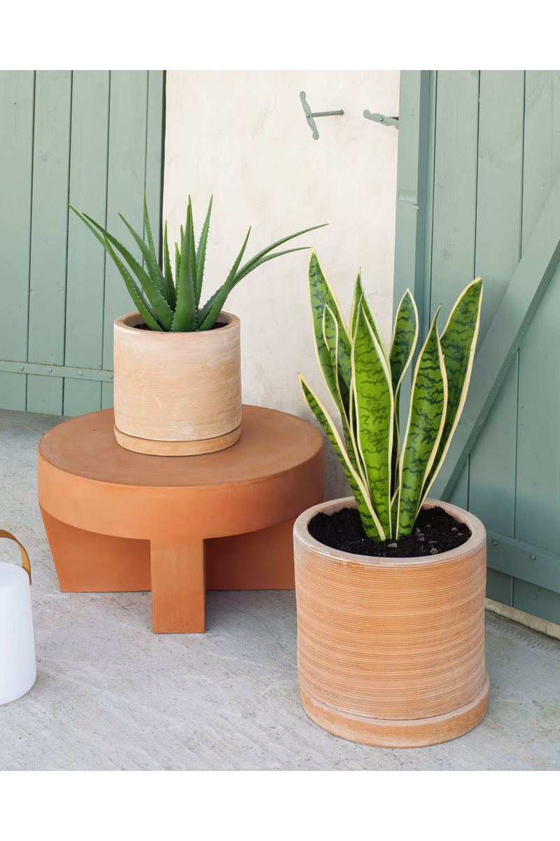 Natural Terracotta Pot Planters Set | La Forma Karlina | Woodfurniture.com