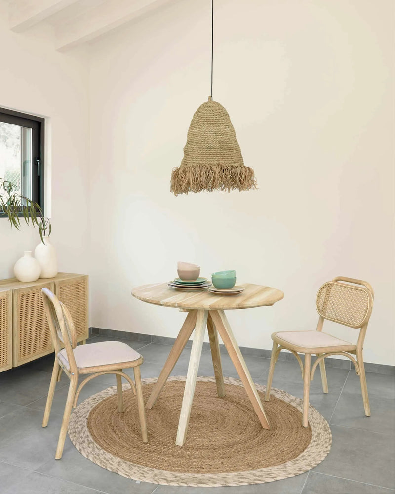 Small Round Teak Wooden Dining Table | La Forma Maial