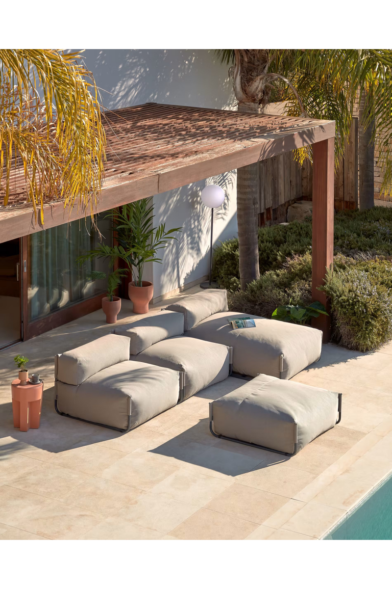 Terracotta Round Outdoor Side Table | La Forma Vilena | Woodfurniture.com