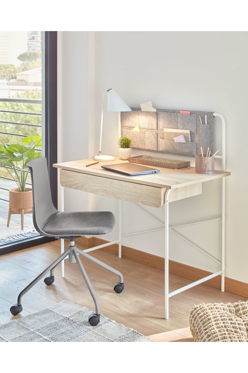 Scandi Wheeled Desk Chair (2) | La Forma Ralfi