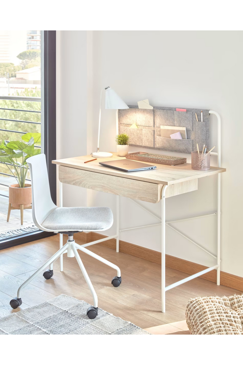 Scandi Wheeled Desk Chair (2) | La Forma Ralfi