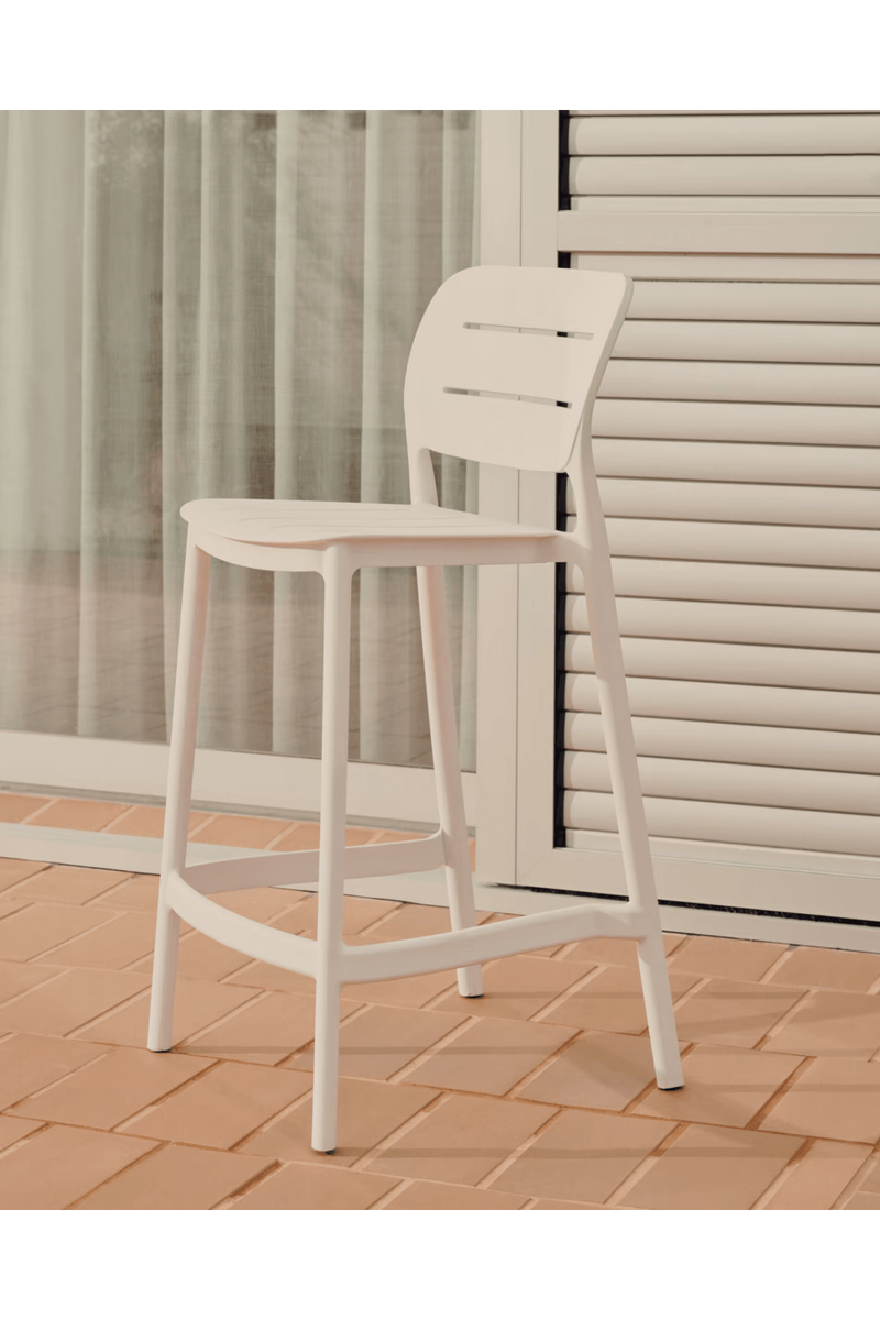 Molded Outdoor Stool (4) | La Forma Morella | Woodfurniture.com