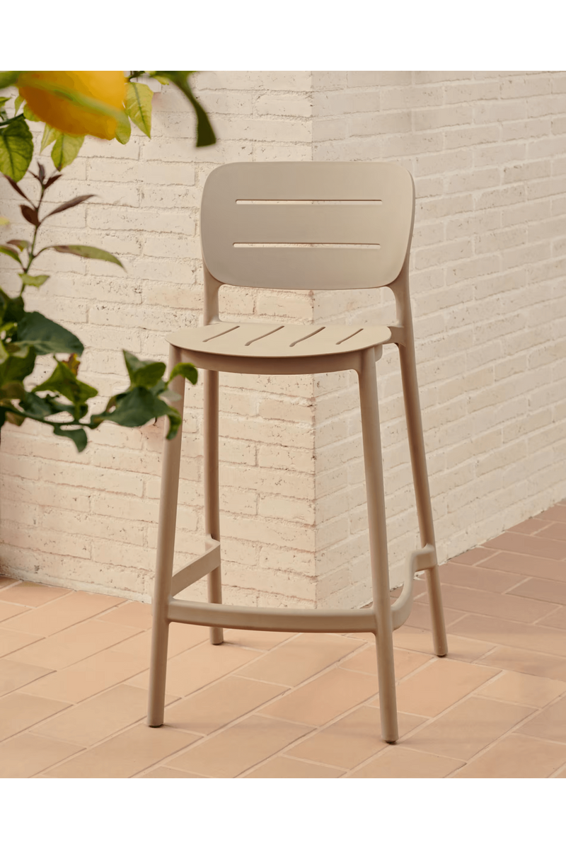 Molded Outdoor Stool (4) | La Forma Morella | Woodfurniture.com