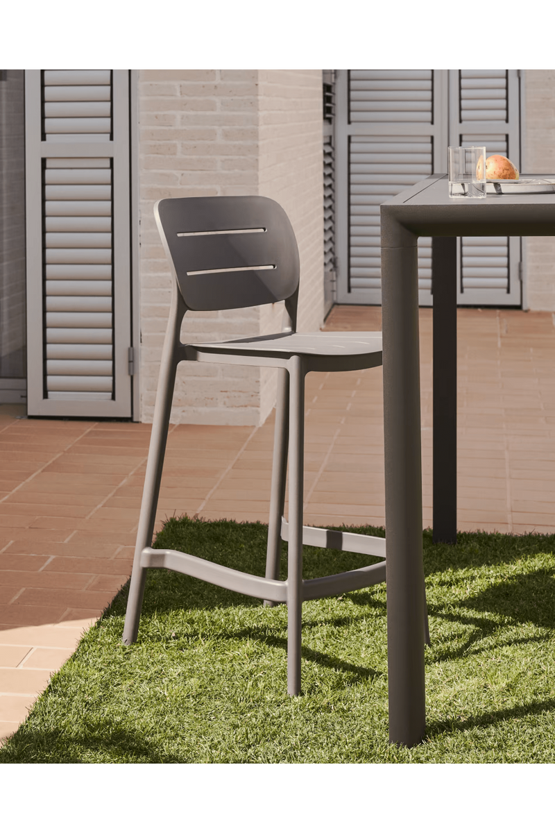 Molded Outdoor Stool (4) | La Forma Morella | Woodfurniture.com