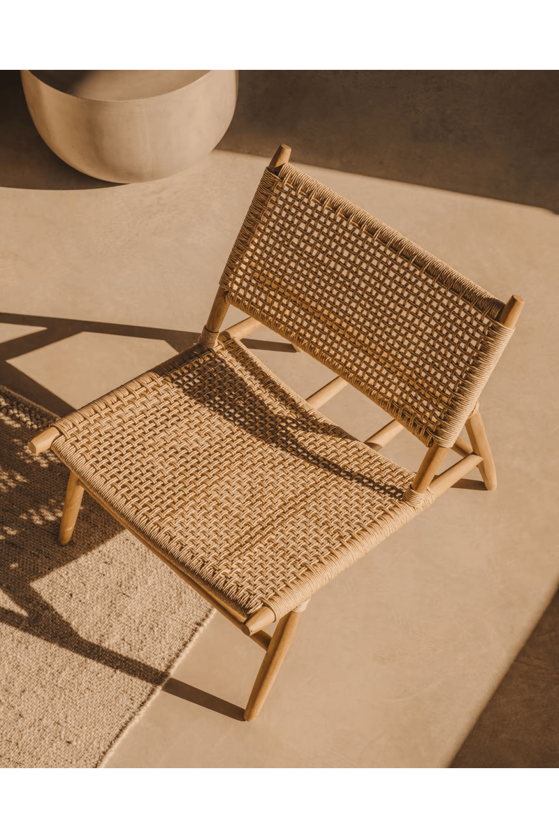 Solid Teak Outdoor Lounge Chair | La Forma Codolar | Woodfurniture.com