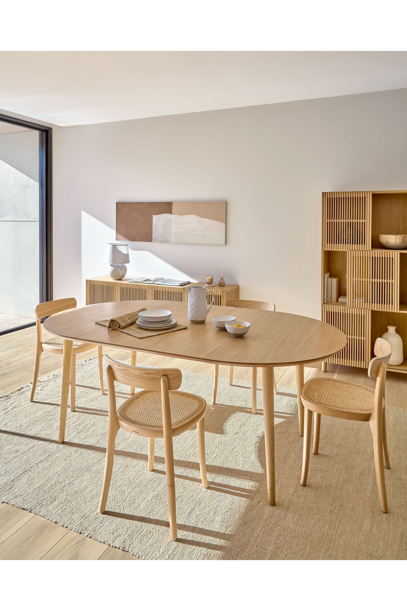 Oval Wooden Extendable Dining Table | La Forma Oqui
