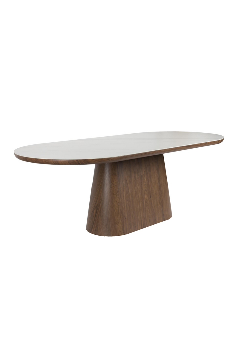 Oval Wood Dining Table | DF Almira | Woodfurniture.com